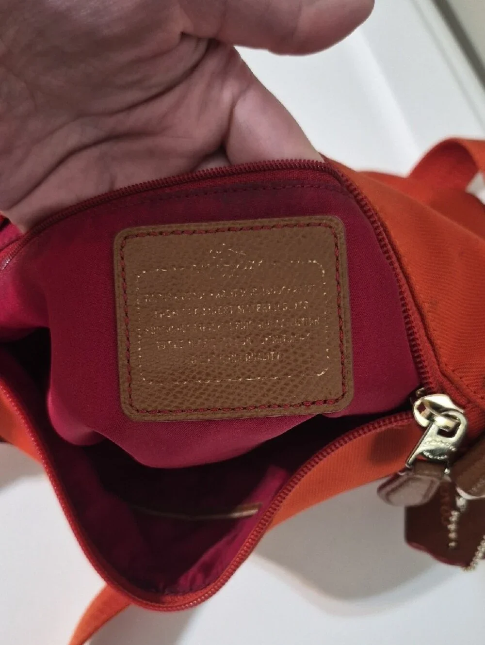 Coach Sawyer Orange Crossbody Twill/Polyester F37239